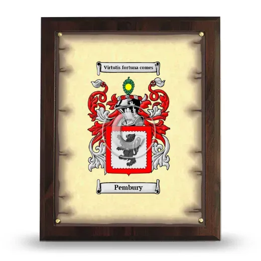 Pembury Coat of Arms Plaque