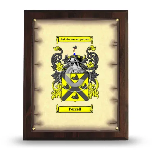 Percell Coat of Arms Plaque