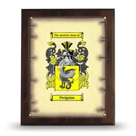 Perigrine Coat of Arms Plaque