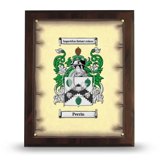 Perrin Coat of Arms Plaque