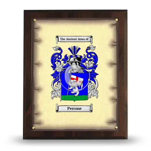 Perrone Coat of Arms Plaque