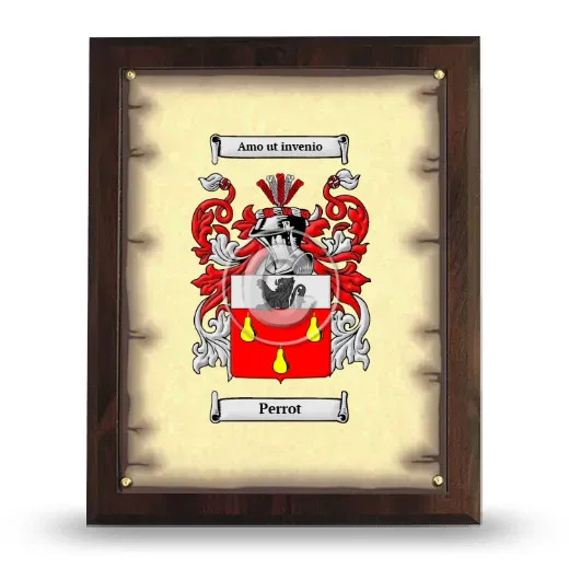 Perrot Coat of Arms Plaque