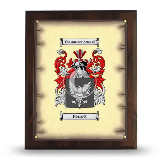 Perrott Coat of Arms Plaque