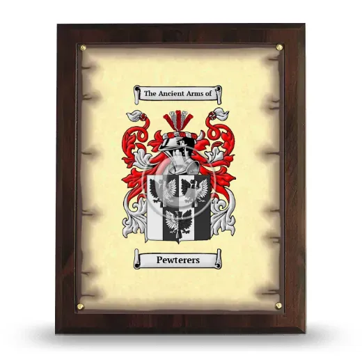 Pewterers Coat of Arms Plaque
