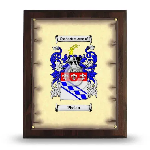 Phelan Coat of Arms Plaque