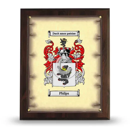 Philps Coat of Arms Plaque