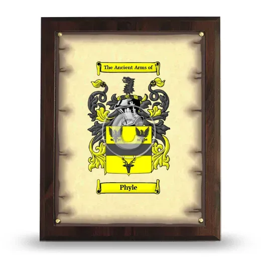 Phyle Coat of Arms Plaque