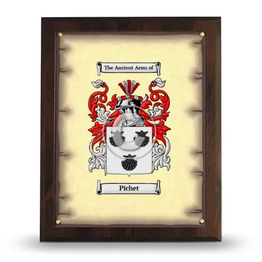 Pichet Coat of Arms Plaque