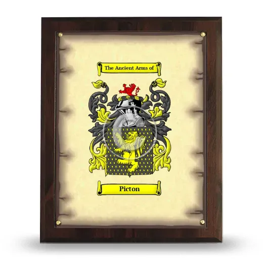 Picton Coat of Arms Plaque