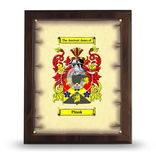 Pinok Coat of Arms Plaque