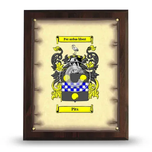 Pits Coat of Arms Plaque