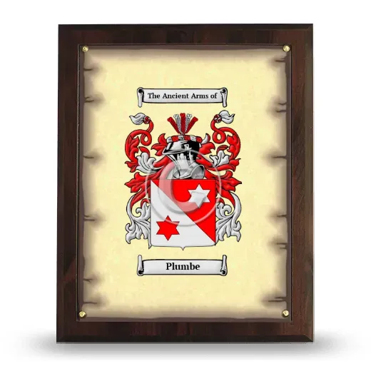 Plumbe Coat of Arms Plaque
