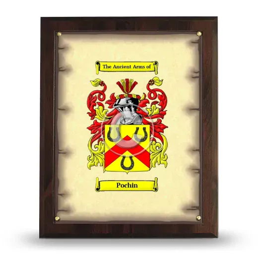 Pochin Coat of Arms Plaque