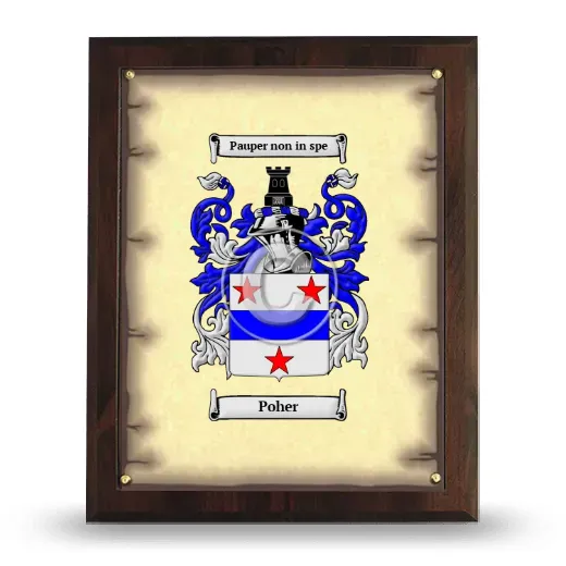Poher Coat of Arms Plaque