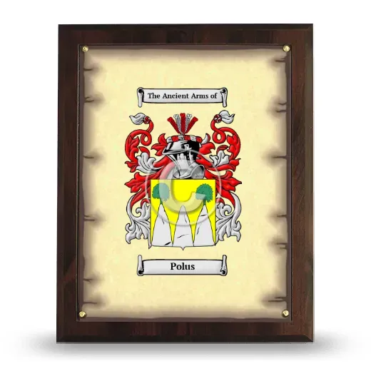 Polus Coat of Arms Plaque