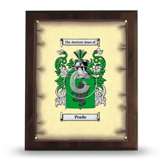 Prado Coat of Arms Plaque