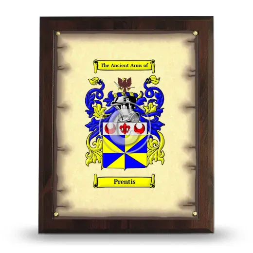 Prentis Coat of Arms Plaque