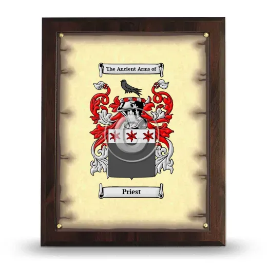 Priest Coat of Arms Plaque