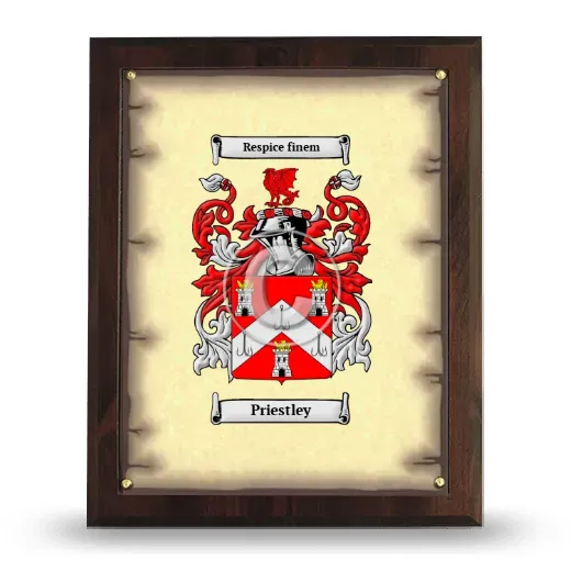 Priestley Coat of Arms Plaque