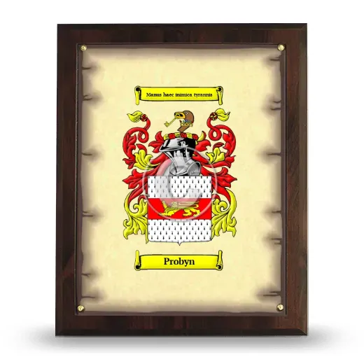 Probyn Coat of Arms Plaque