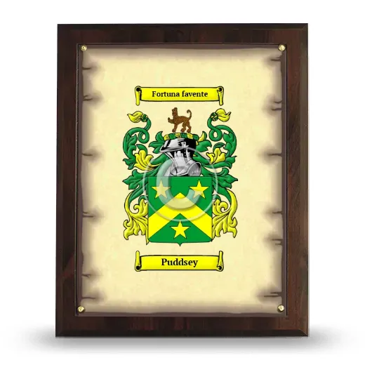 Puddsey Coat of Arms Plaque