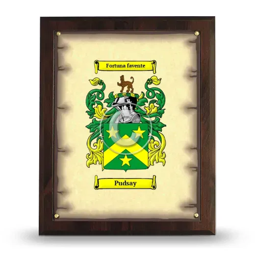 Pudsay Coat of Arms Plaque