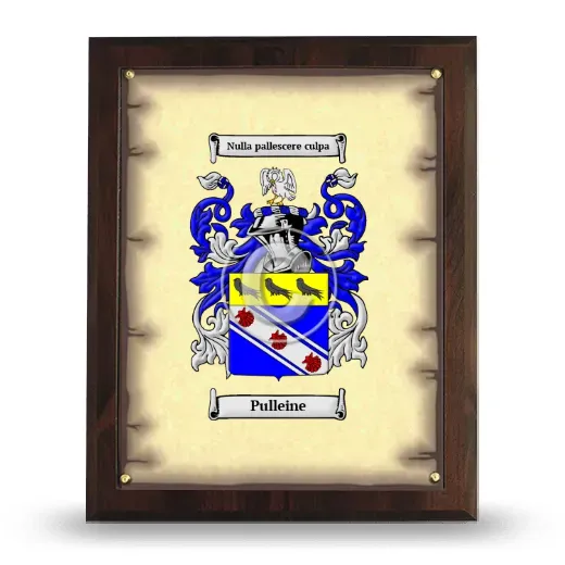 Pulleine Coat of Arms Plaque