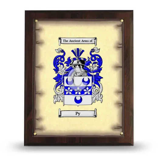 Py Coat of Arms Plaque