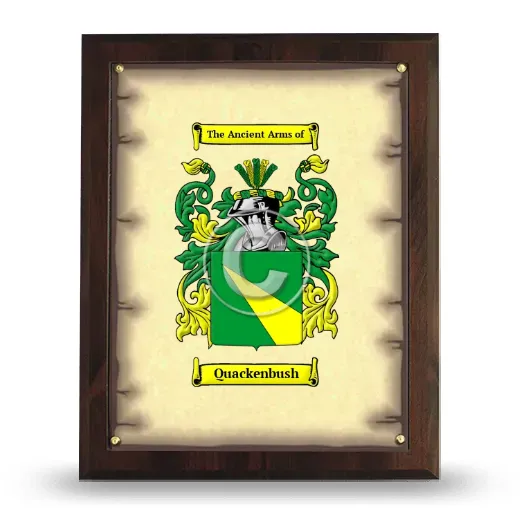 Quackenbush Coat of Arms Plaque