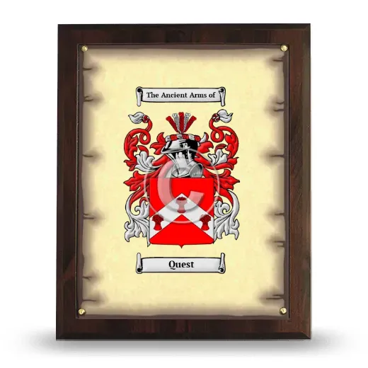 Quest Coat of Arms Plaque