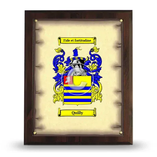 Quilly Coat of Arms Plaque