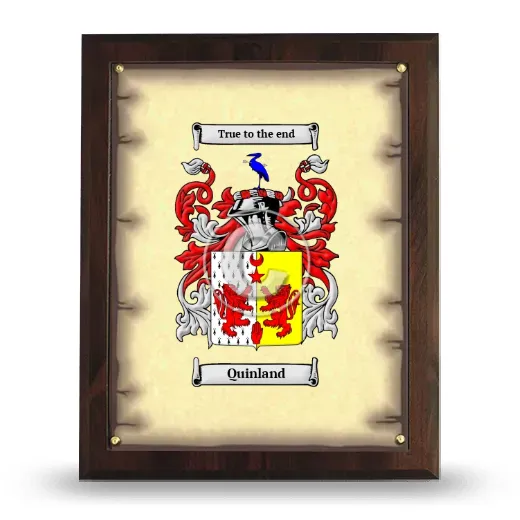 Quinland Coat of Arms Plaque