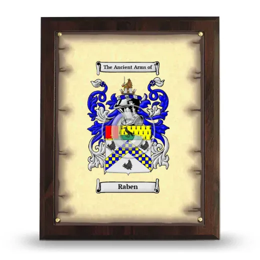 Raben Coat of Arms Plaque