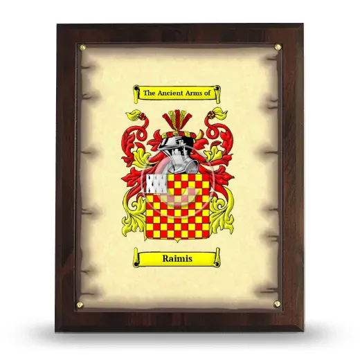 Raimis Coat of Arms Plaque