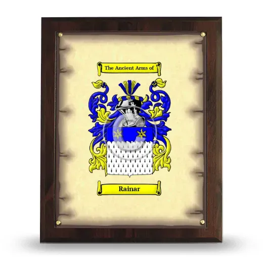 Rainar Coat of Arms Plaque