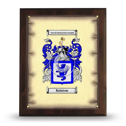 Rainton Coat of Arms Plaque
