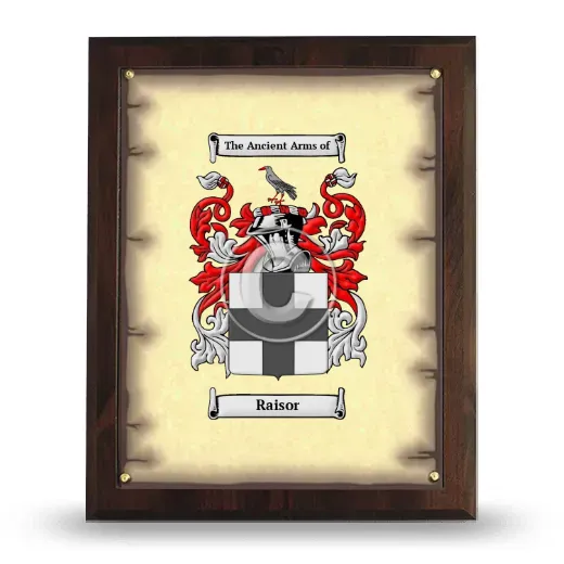 Raisor Coat of Arms Plaque