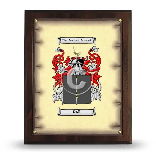 Rall Coat of Arms Plaque