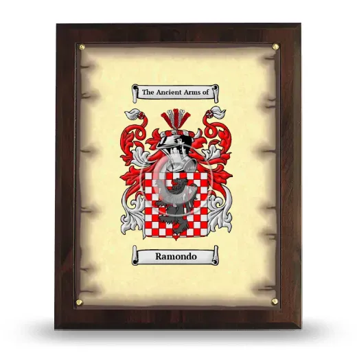 Ramondo Coat of Arms Plaque