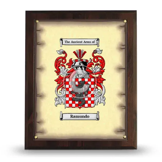 Ramundo Coat of Arms Plaque