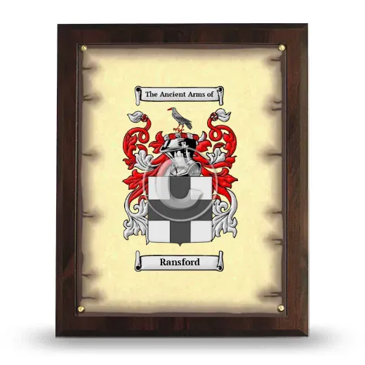 Ransford Coat of Arms Plaque