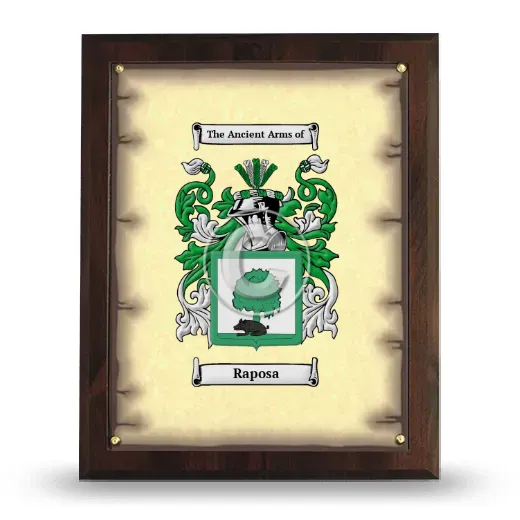 Raposa Coat of Arms Plaque