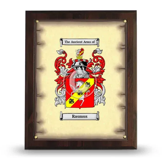 Rasmus Coat of Arms Plaque