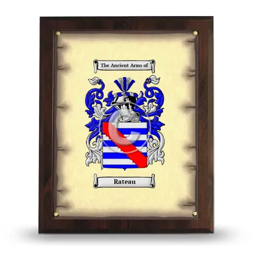 Rateau Coat of Arms Plaque