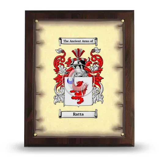 Ratta Coat of Arms Plaque