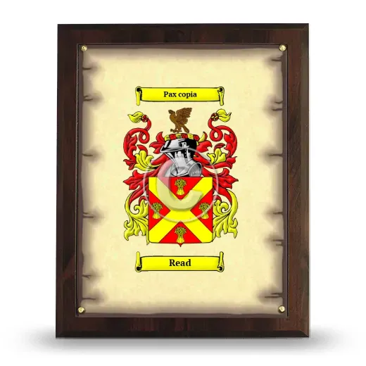 Read Coat of Arms Plaque