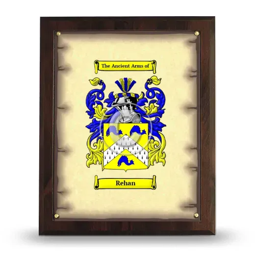 Rehan Coat of Arms Plaque