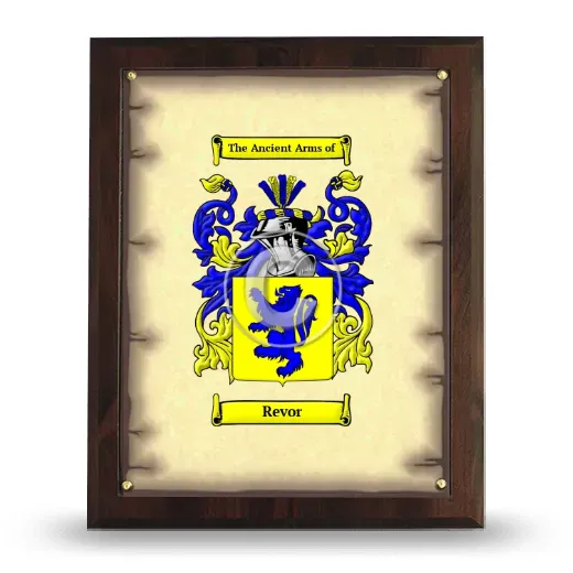 Revor Coat of Arms Plaque