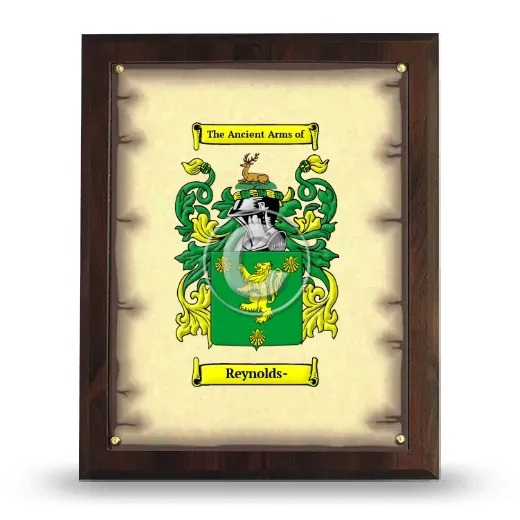 Reynolds- Coat of Arms Plaque