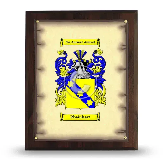 Rheinhart Coat of Arms Plaque